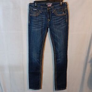 ReRock For Express Dark Blue Skinny Jeans